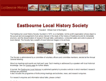 Tablet Screenshot of eastbournehistory.org.uk